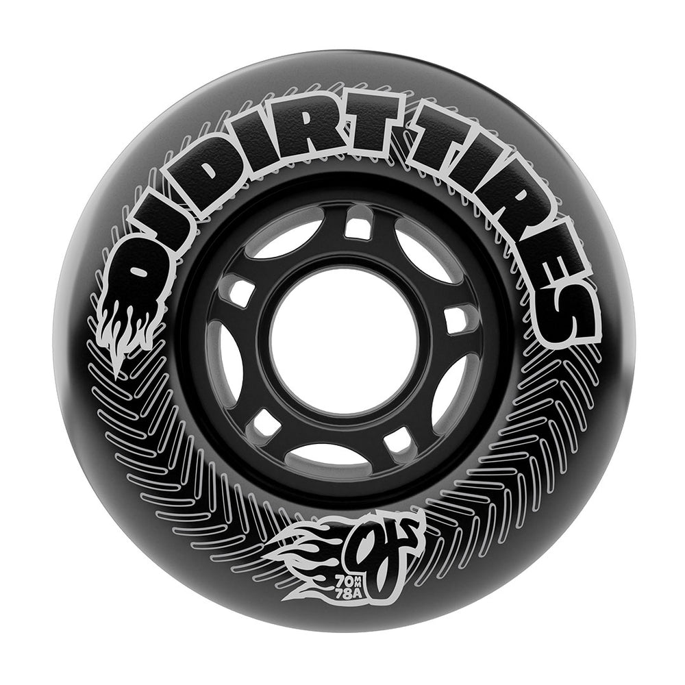 OJ 78a Vandals Dirt Tires 70mm Thunder Juice Black Skateboard Wheels