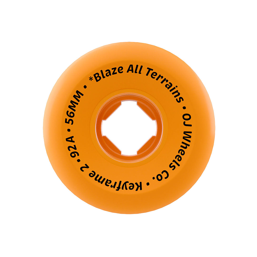 OJ 92a 56mm Realtree APX Keyframe 2 Orange Skateboard Wheels