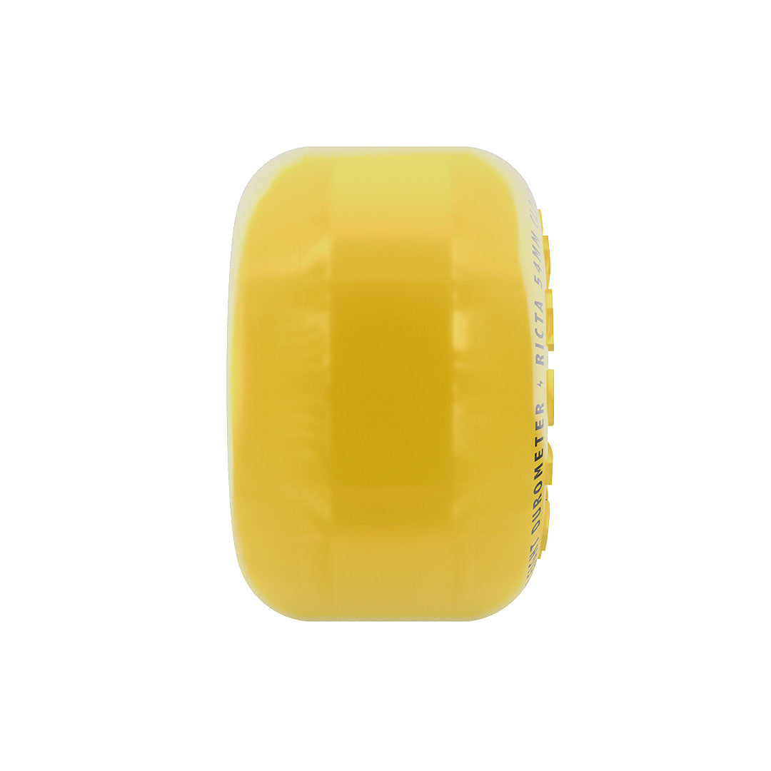 Ricta 54mm Clouds 78a Yellow Black Skateboard Wheels