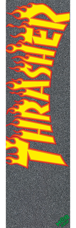 Thrasher Yellow and Orange Flame 9" Mob Skateboard Griptape