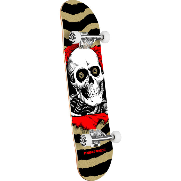 PWL/P Ripper Birch Skateboard 7.0" Complete Red/Metallic Gold