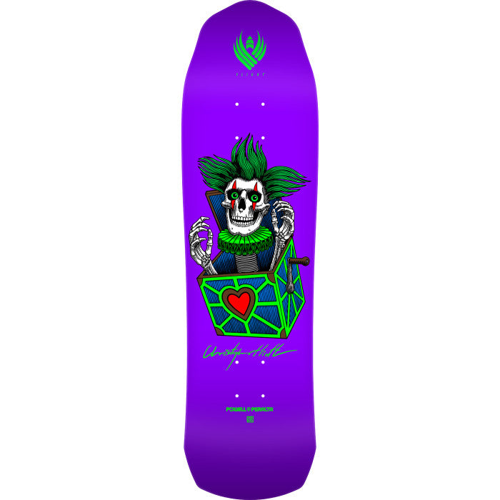Powell Peralta Chris Hiett Skull 8.5" (317) Flight K26 Skateboard Deck