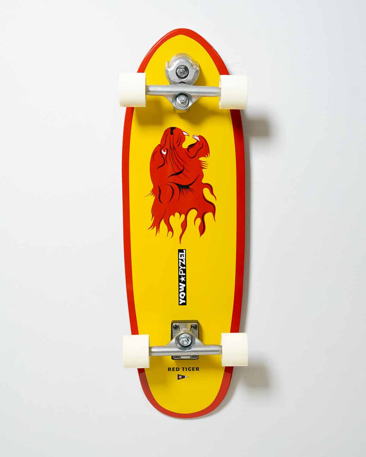Yow x Pyzel Red Tiger 32.6" Surfskate Complete '26