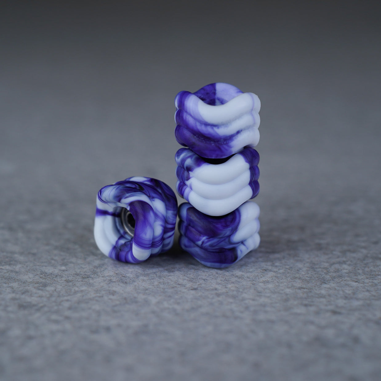 Maple Wheels Lavender Swirl SHARK Fingerboard Wheels