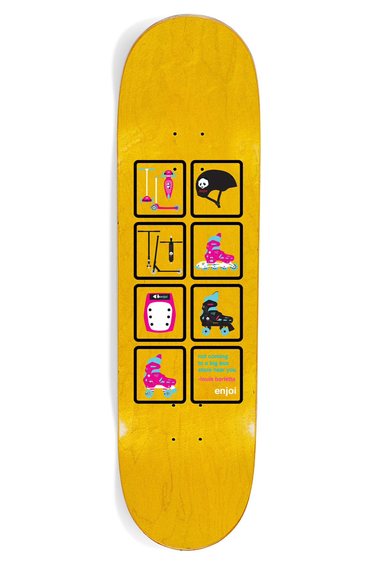 Enjoi Big Box Roller Blades 8.5" R7 Skateboard Deck (Orange)