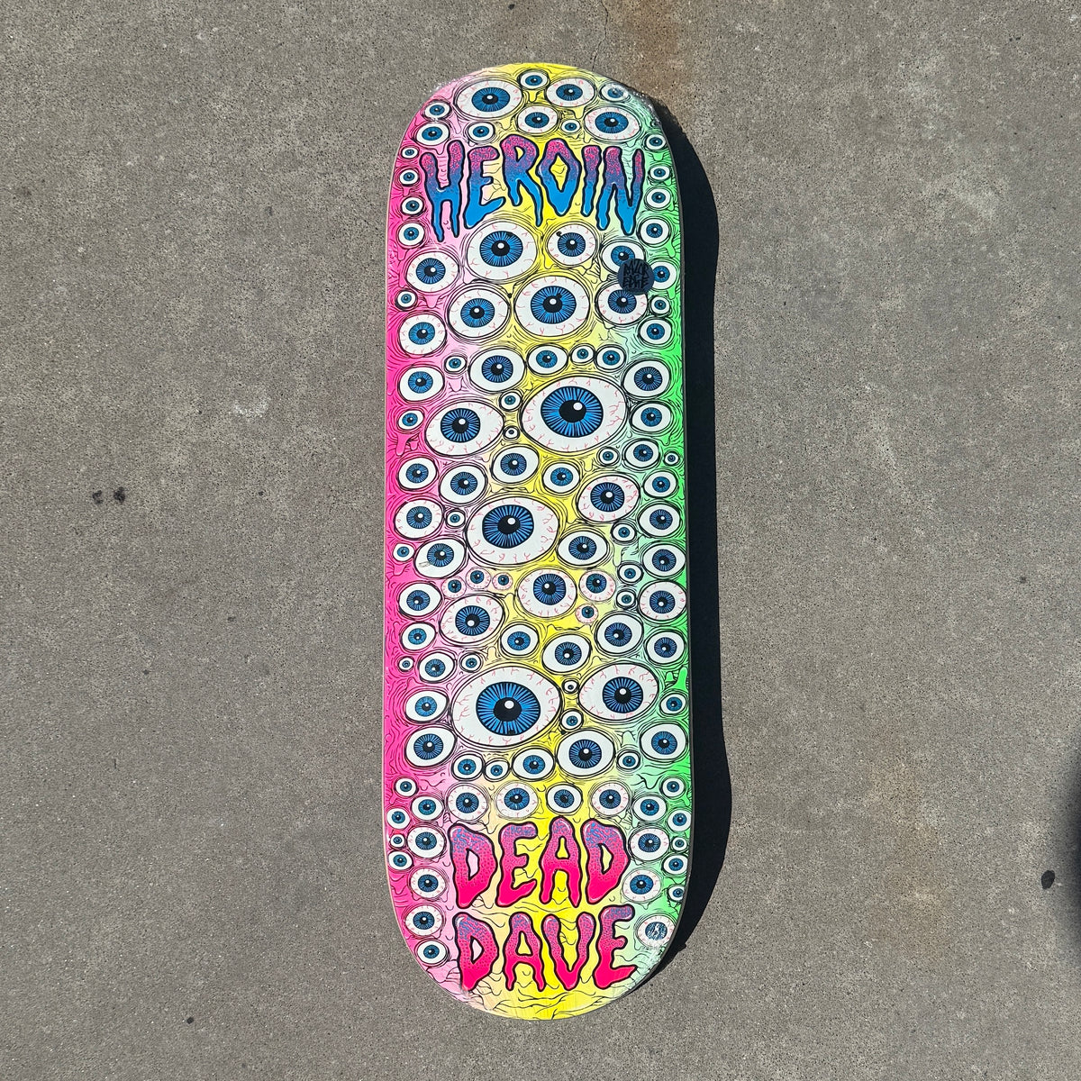 Heroin Dead Dave Eyes 10.0" Skateboard Deck
