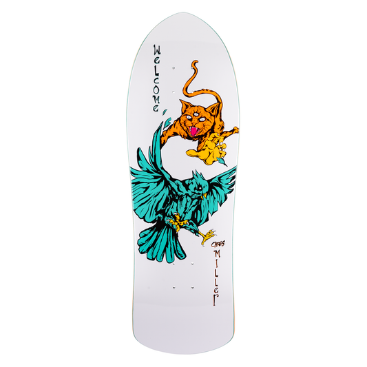 Welcome Chris Miller Prequel on Crossbone 10" Skateboard Deck