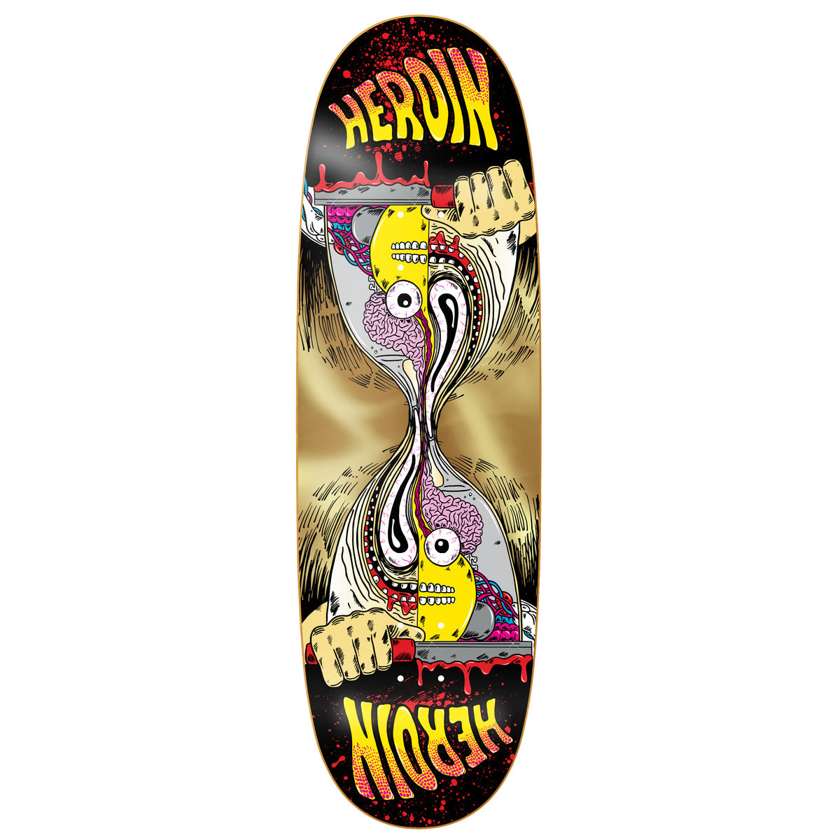 Heroin Merged Razoregg Gold 9.75" Skateboard Deck