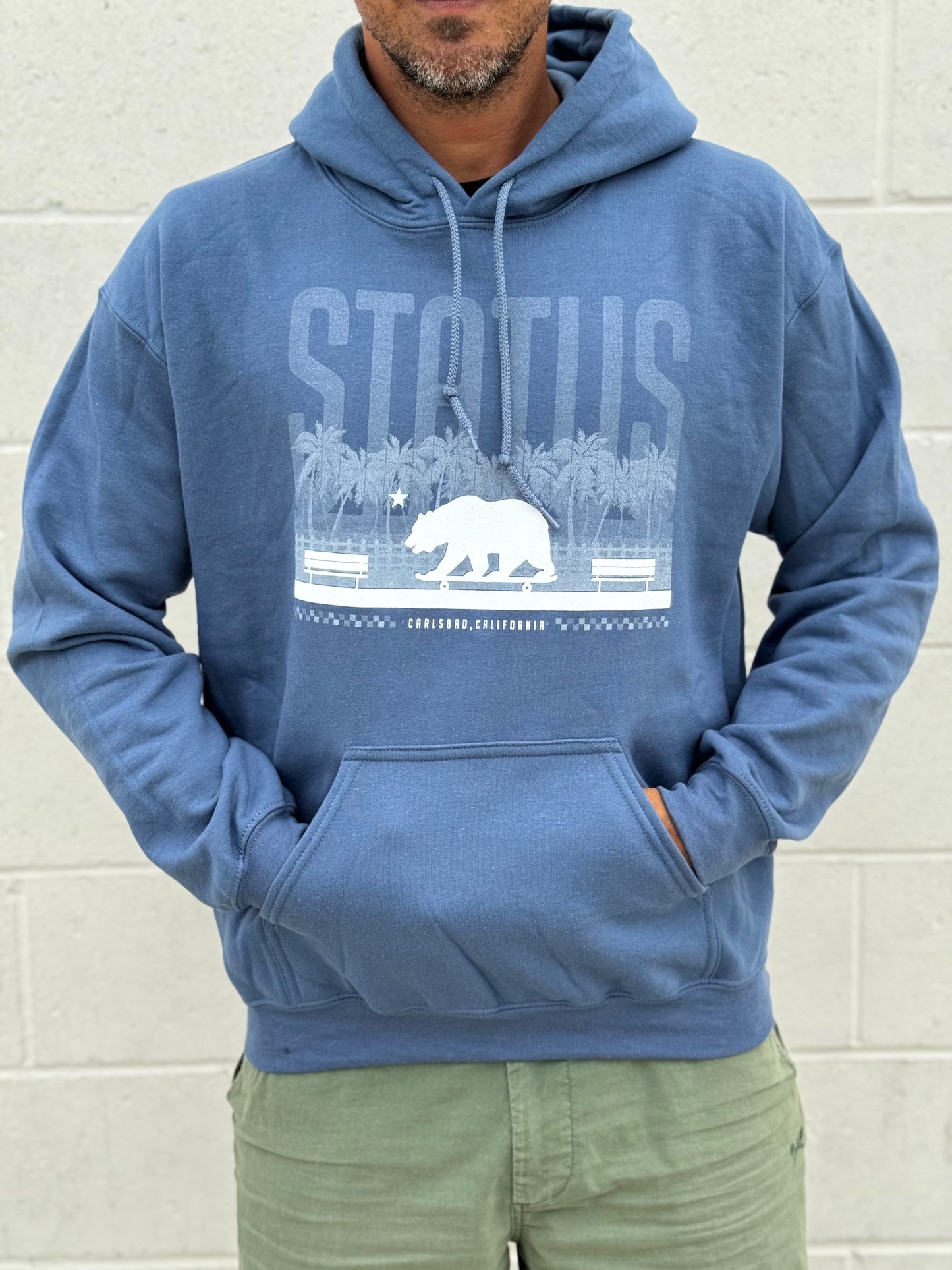 Status Boardwalk Hoodie Ind Blue