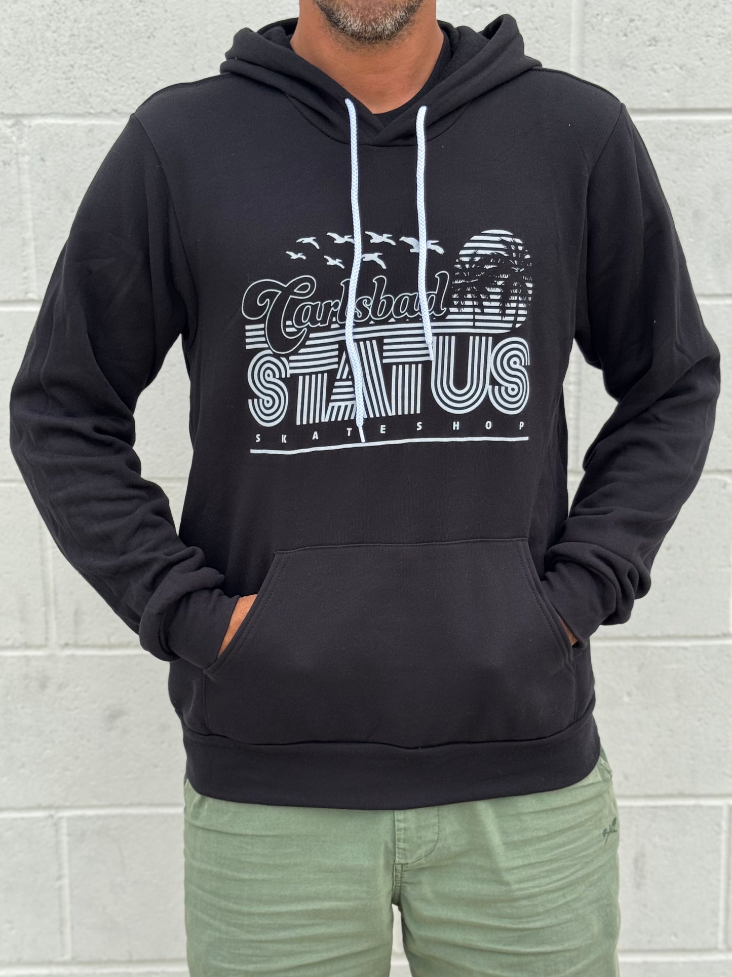 Status Vintage  (Grey Art) Hoodie Black