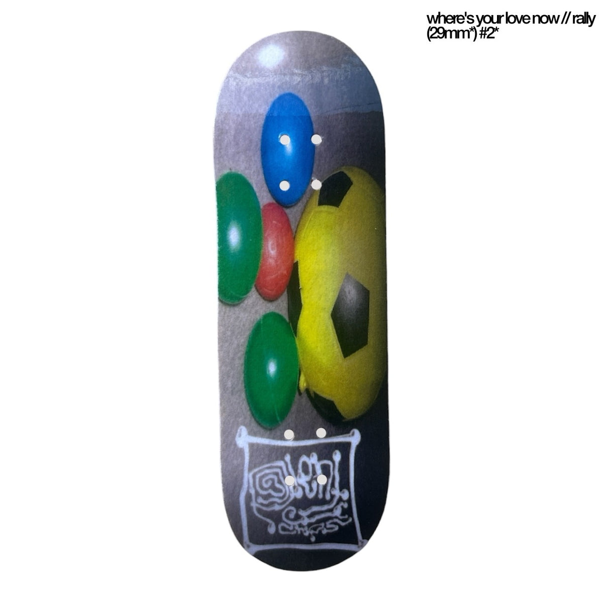 Plentychips 29mm Where's Your Love Now // Rally Fingerboard Deck