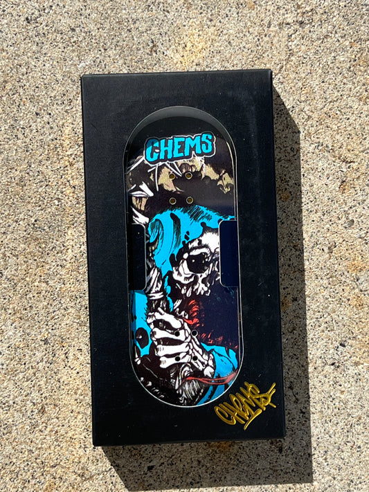 Chems "Blue Grim" Low Pro POP 34mm Deck