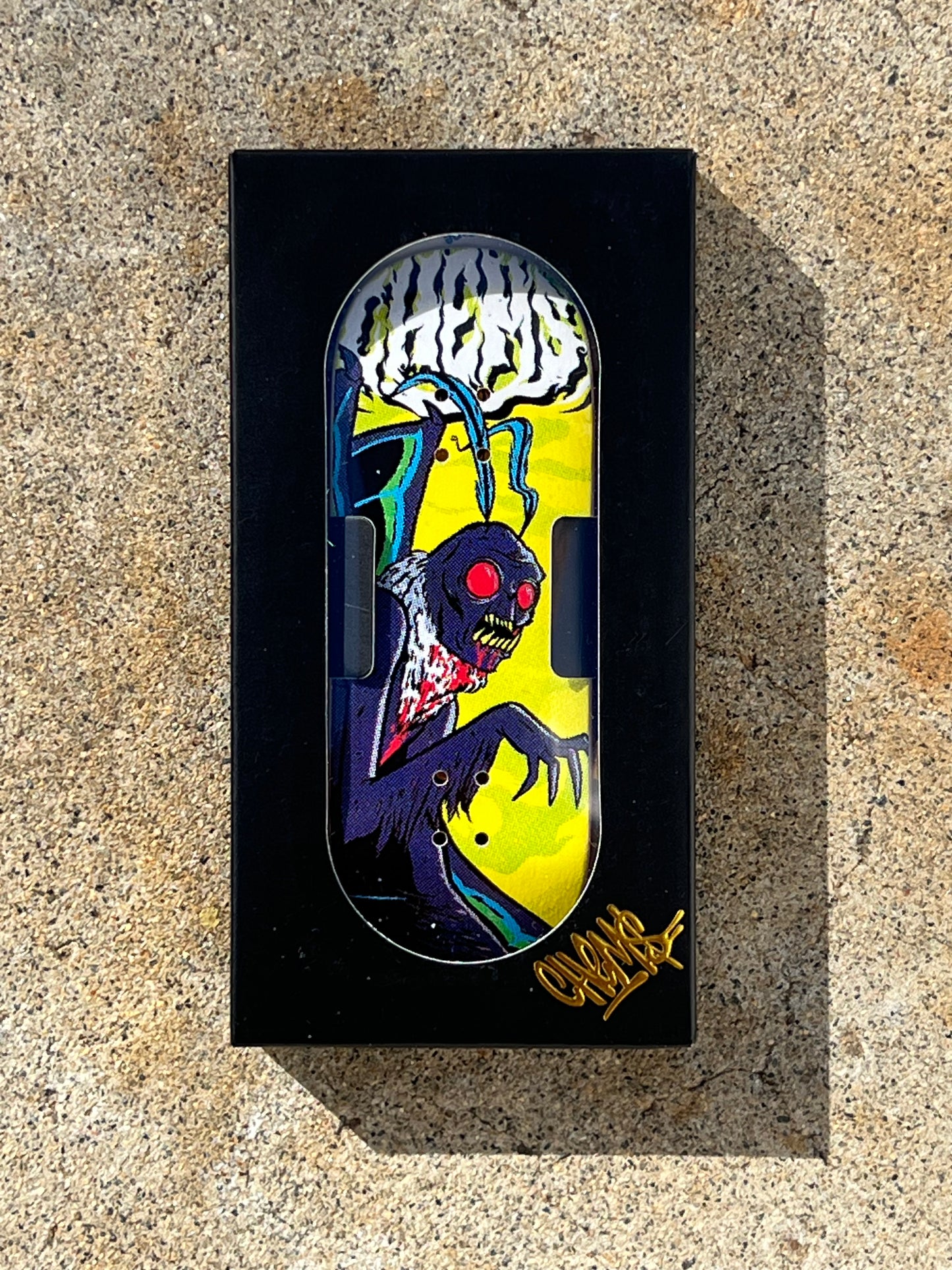 Chems Yellow "Moth Man" Low Pro POP 34mm Deck