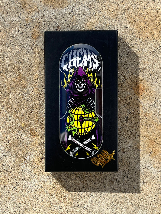 Chems Purple "Global Grim" Mid Pro POP 35mm Deck