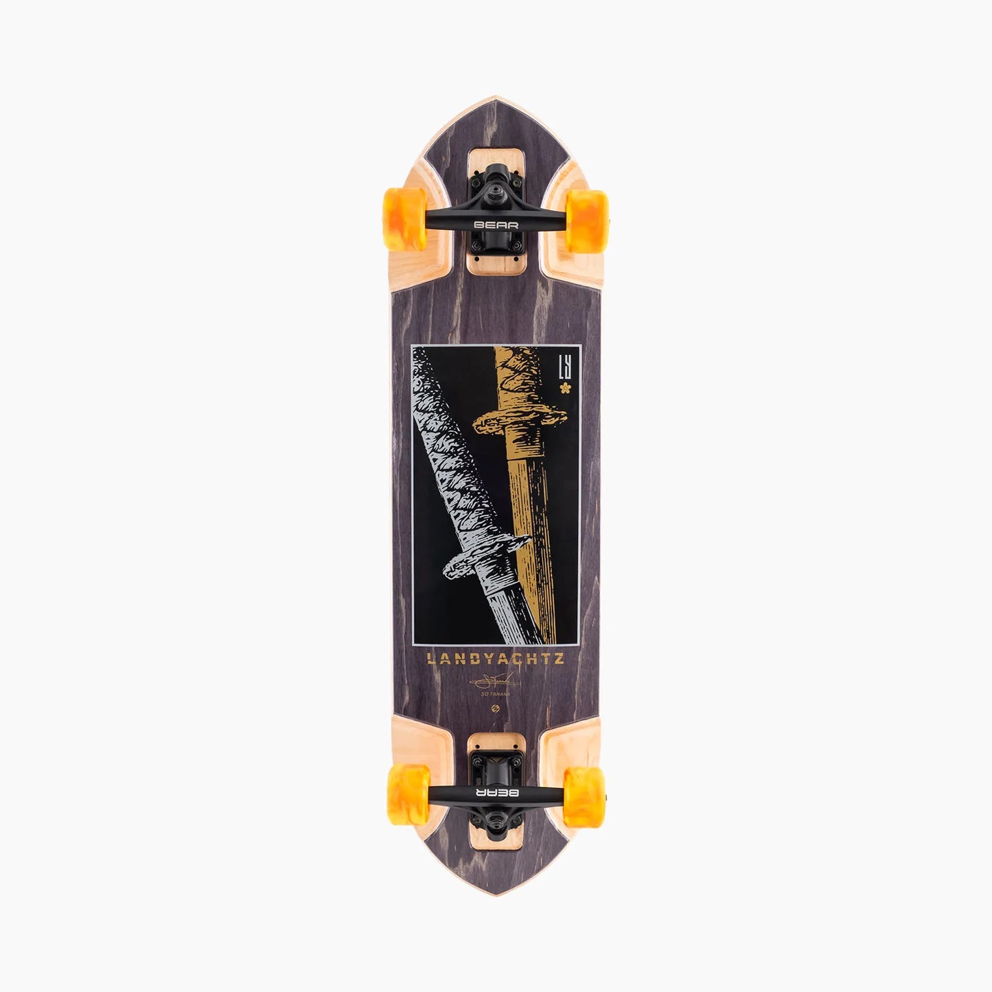 Landyachtz Katana Black Downhill Freeride Complete