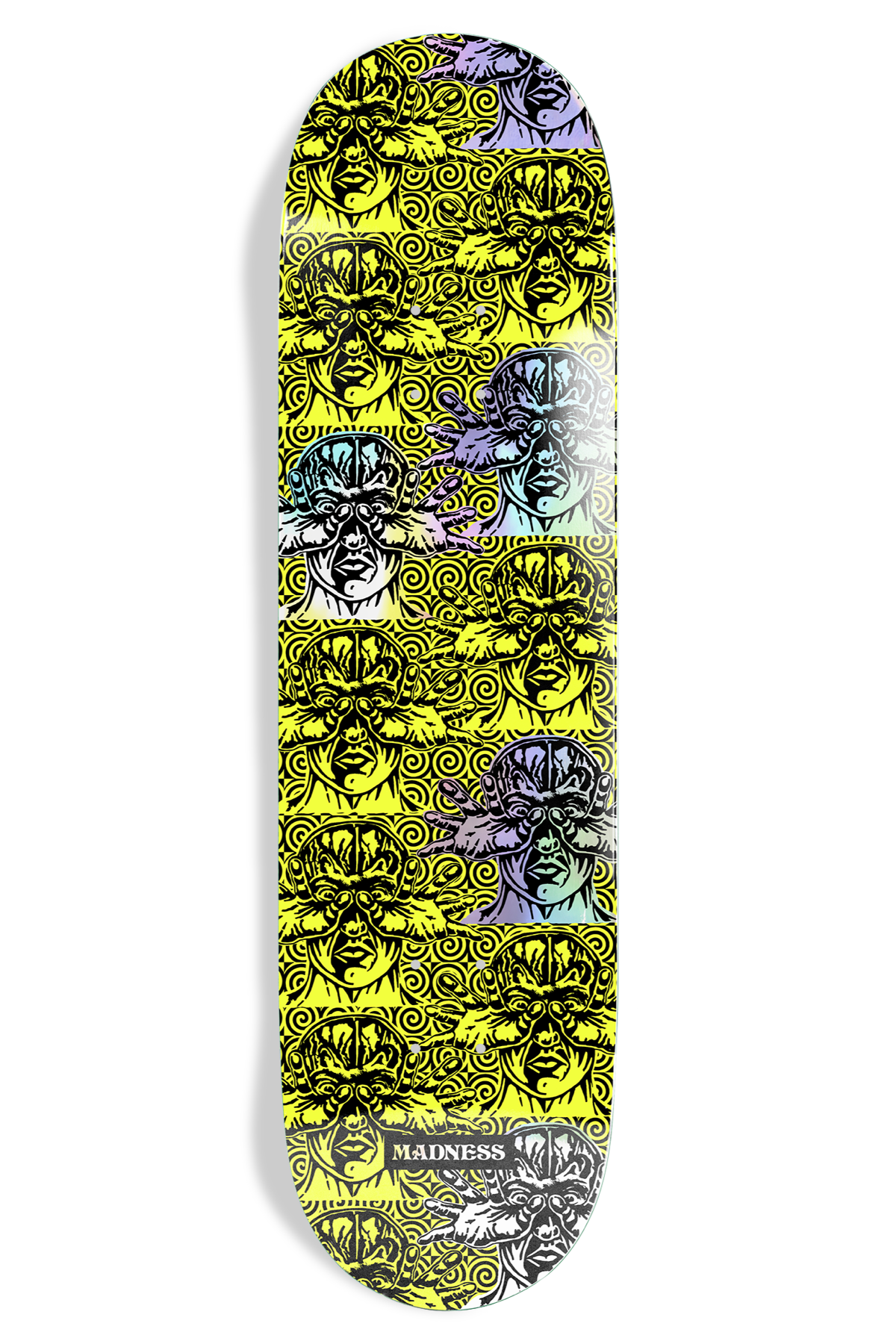 Madness Repeat Offender 8.25" R7 Skateboard Deck (Yellow/Holographic)