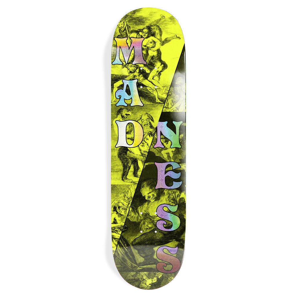 Madness Seftey 8.25" Yellow/Holographic Split R7 Skateboard Deck