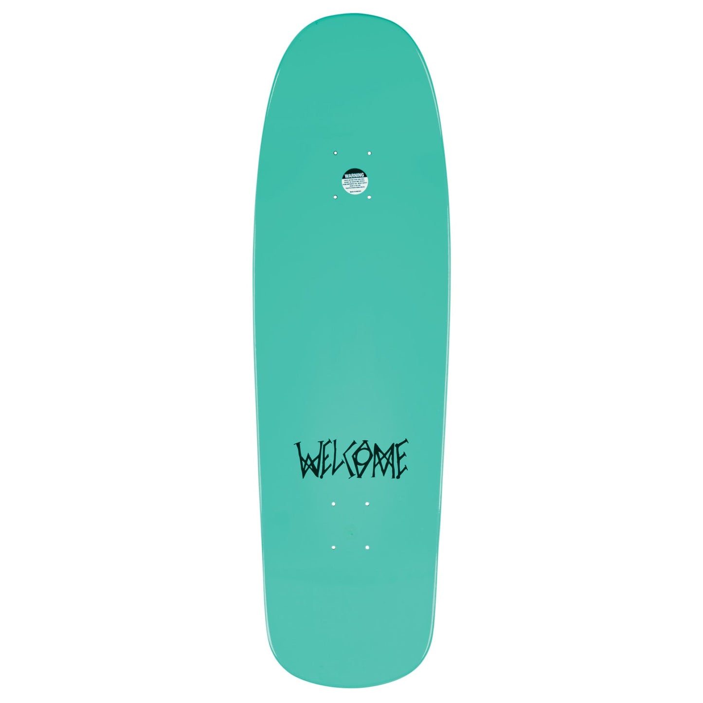 Welcome Sloth on Slappy Slap 9.5" Teal Dip Skateboard Deck