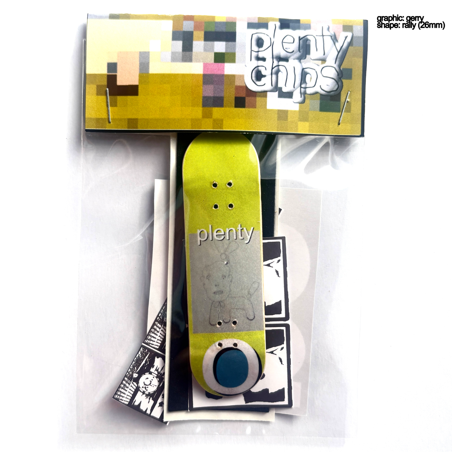 Plentychips 26mm rally - "gerry" fingerboard deck