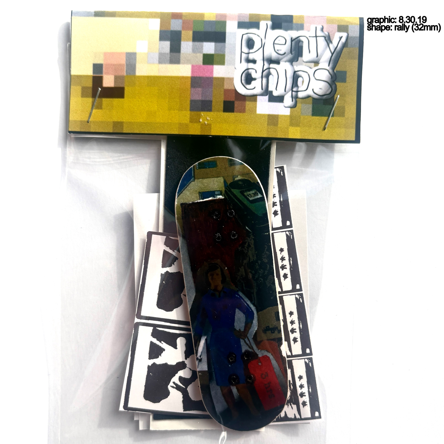Plentychips 32mm rally - "83019" fingerboard deck