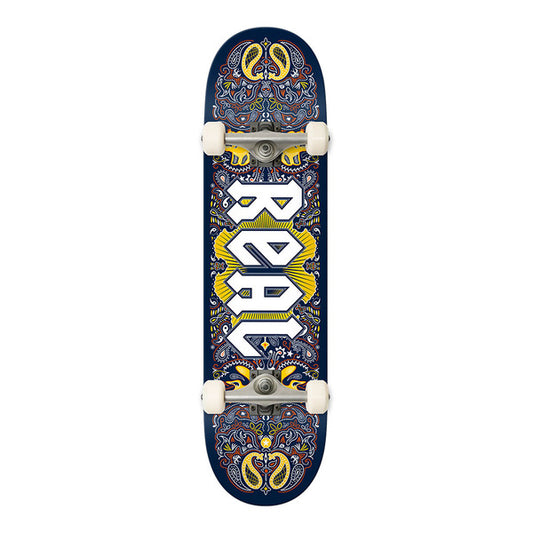 Real Bandana Navy 8.25" Skateboard Complete