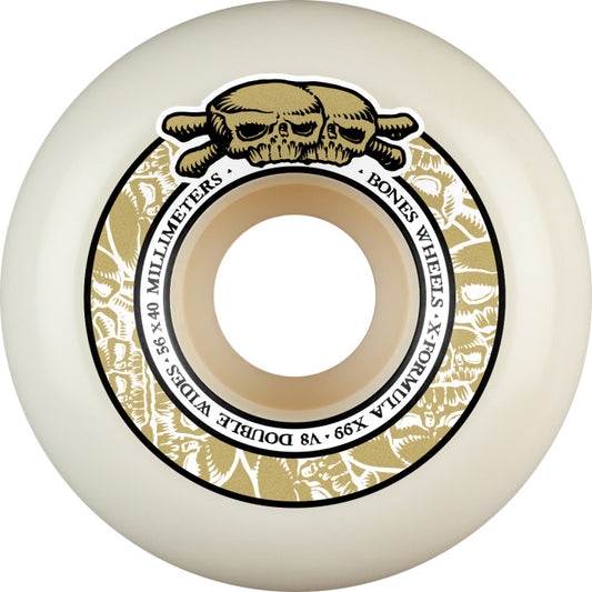 Bones SPF X99 56 V8 P5 X-Formula Double Wides Sidecuts Skateboard Wheels