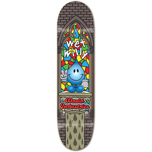 World Industries Wet Willy Stained Glass 8.25" Skateboard Deck