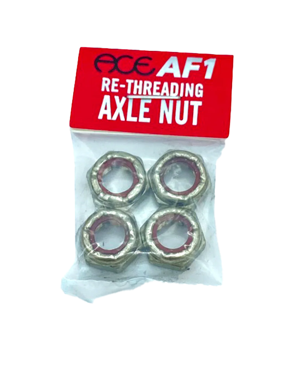 Ace Re - Threading Axle Nuts (Pack of 4) - Skateboard - Bushings