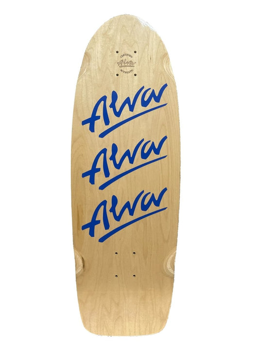 Alva 1979 Tri-Logo Re-Issue 10x30 WB16 - Twilight Blue - Skateboard - Decks
