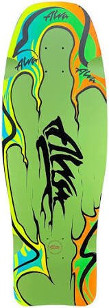 Alva Aggression Fish Re-Issue Deck 10.75x32 WB17 - Green - Skateboard - Decks