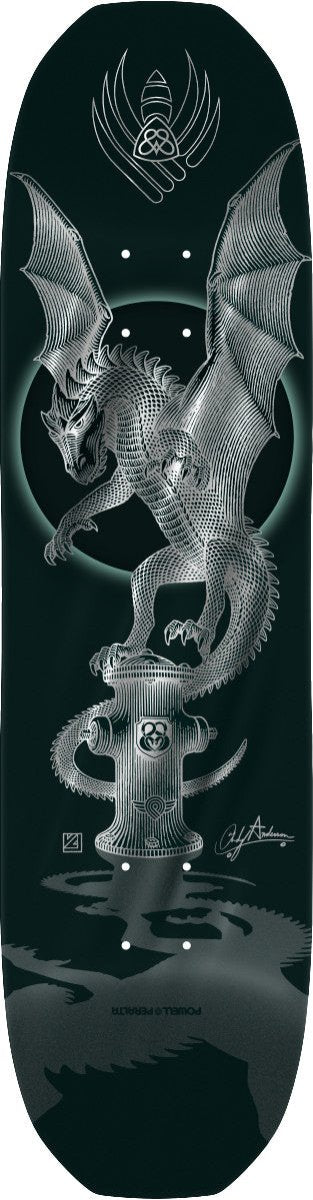 Andy Anderson Hydrant 2 FLIGHT 8.4 Skateboard Deck Silver Foil Powell Peralta Pro - Skateboard - Decks