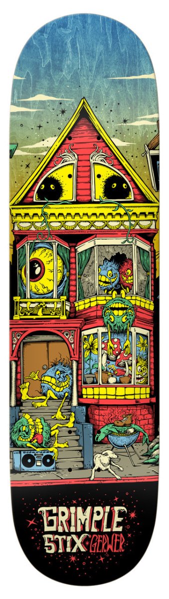 Antihero 8.25" Grimple Stix Victorians Gerwer Skateboard Deck - Skateboard - Decks