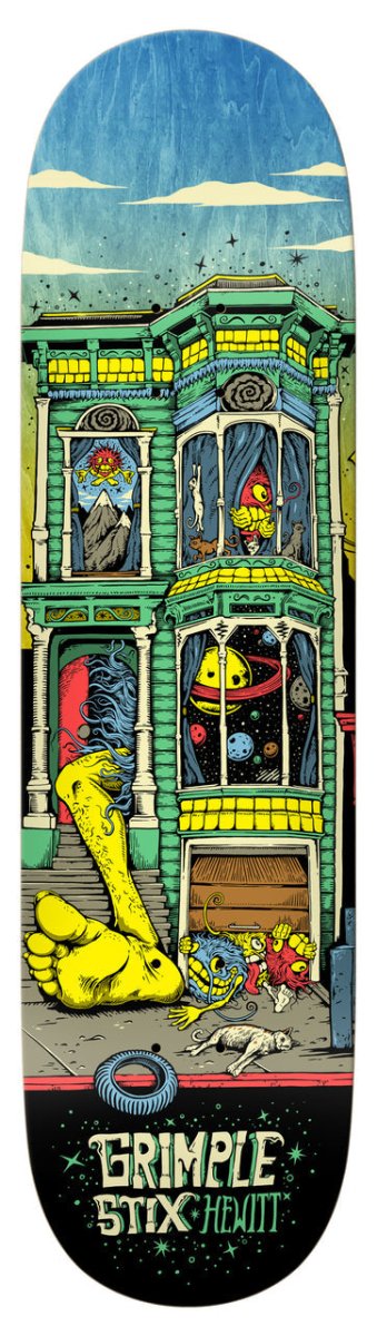 Antihero 8.5" Grimple Stix Victorians Hewitt Skateboard Deck - Skateboard - Decks