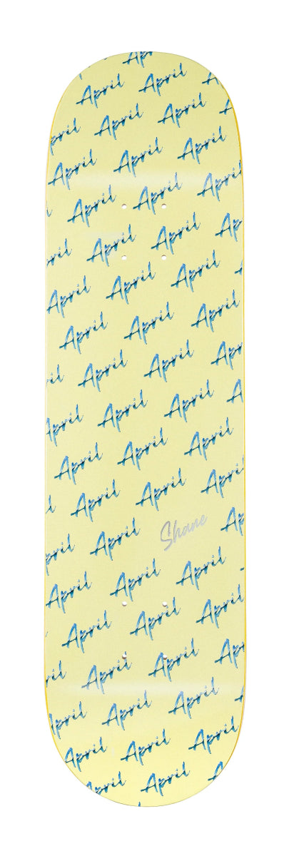 April Shane Chrome Script 8.5" Deck - Skateboard - Decks