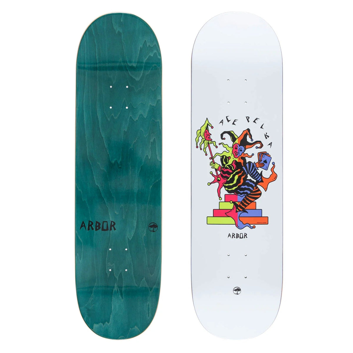 Arbor Ace Pelka Death Card 8.75" Deck WB:14.25" - Skateboard - Decks