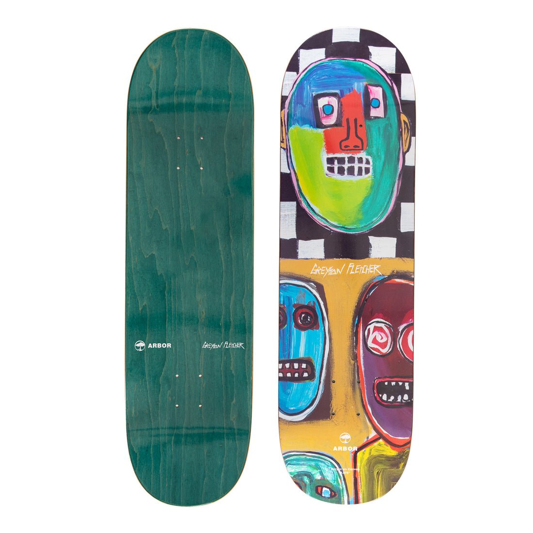 Arbor Greyson Pro Checker 8.875 Deck - Skateboard - Decks