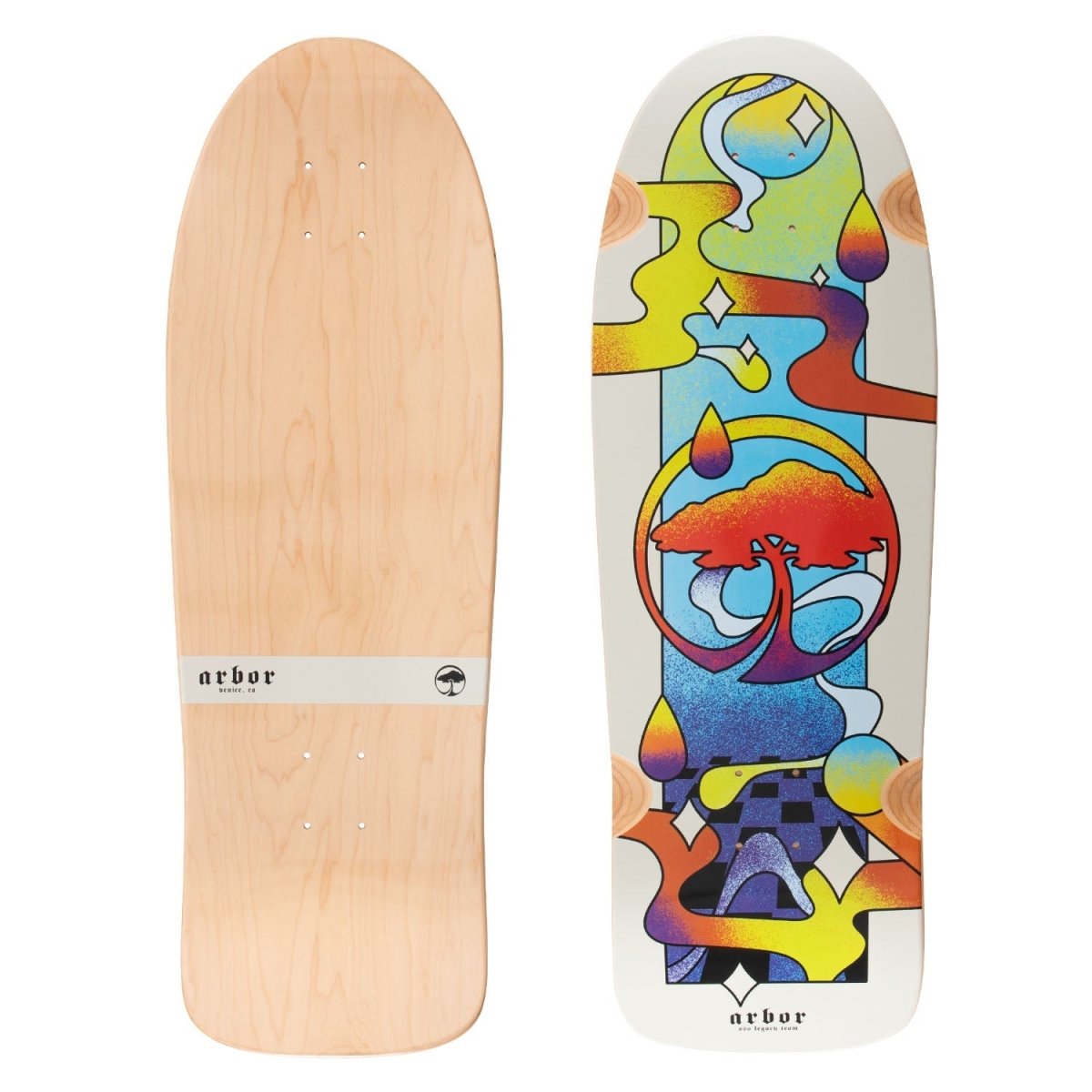 Arbor Team Legacy Oso Tripped 10" deck - Skateboard - Decks