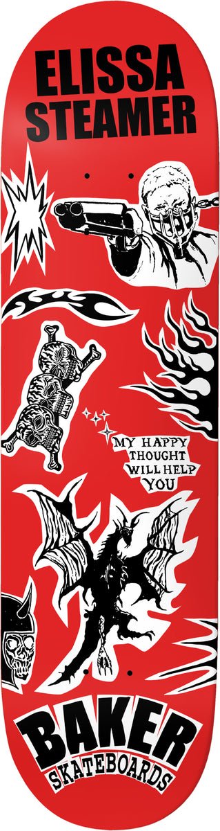 Baker Elissa Steamer Divine Evil 8.0" Skateboard Deck - Skateboard - Decks