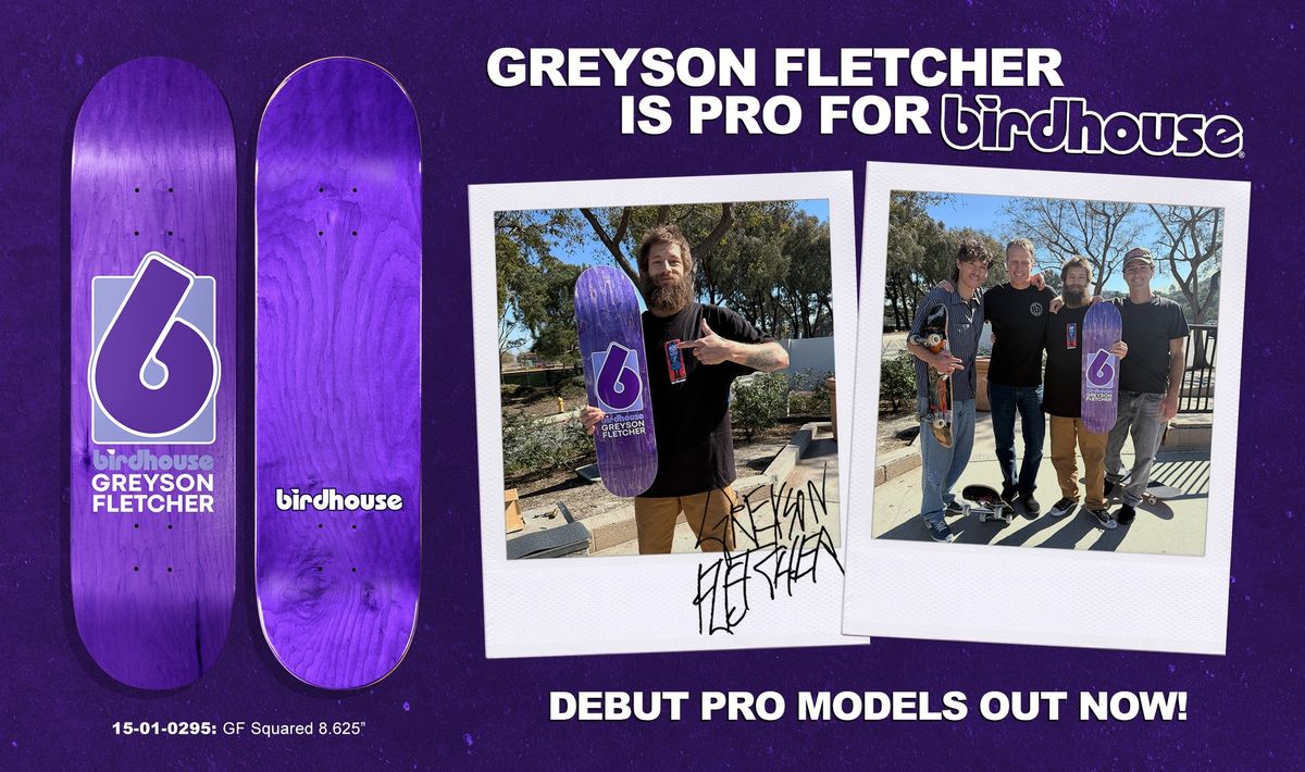 BH Greyson Fletcher Squared Deck 8.625" Wb 14.75" - Skateboard - Decks