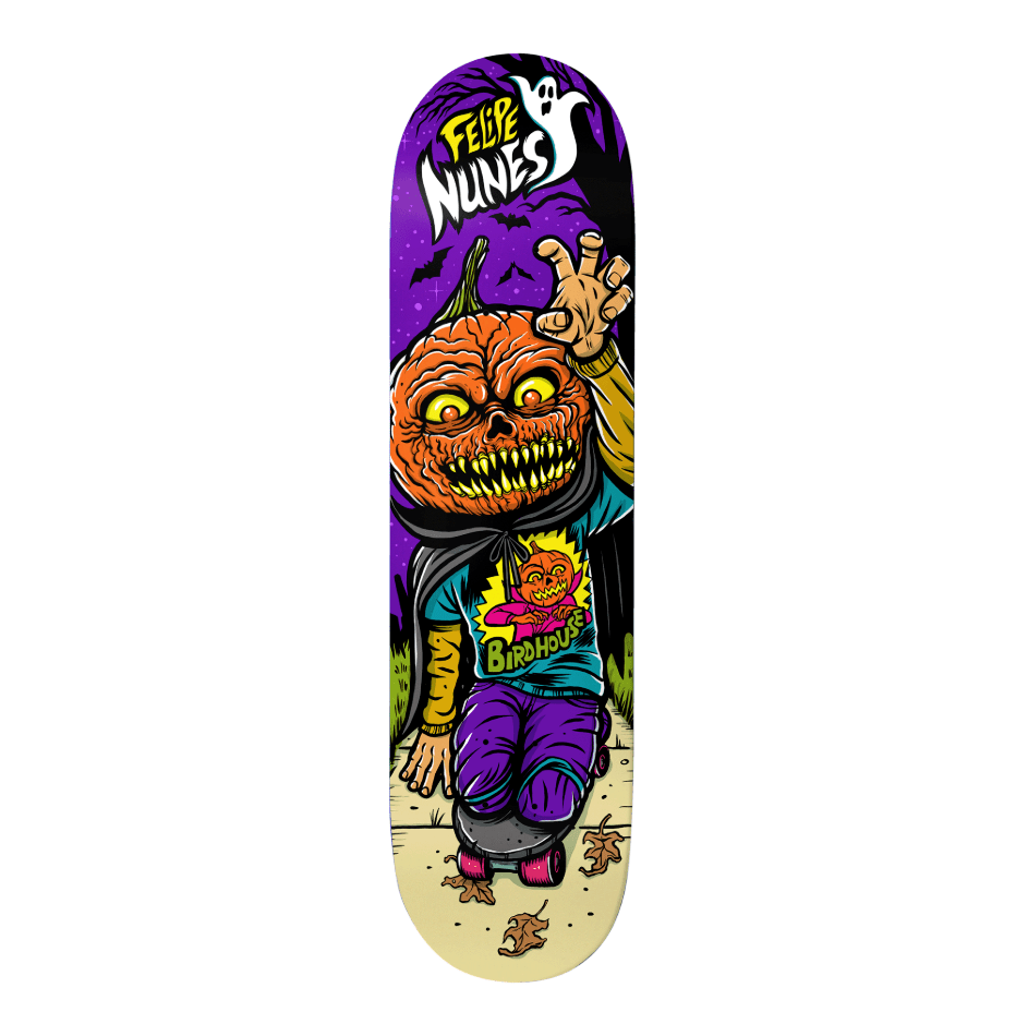 Birdhouse Hallows Eve Nunes 8.0 Skateboard Deck - Skateboard - Decks