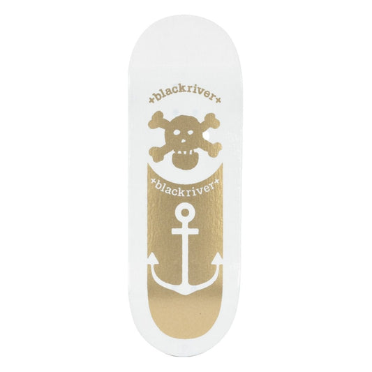 Blackriver Anchor White X - Wide 33.3mm Fingerboard Deck - Fingerboard - FB Decks