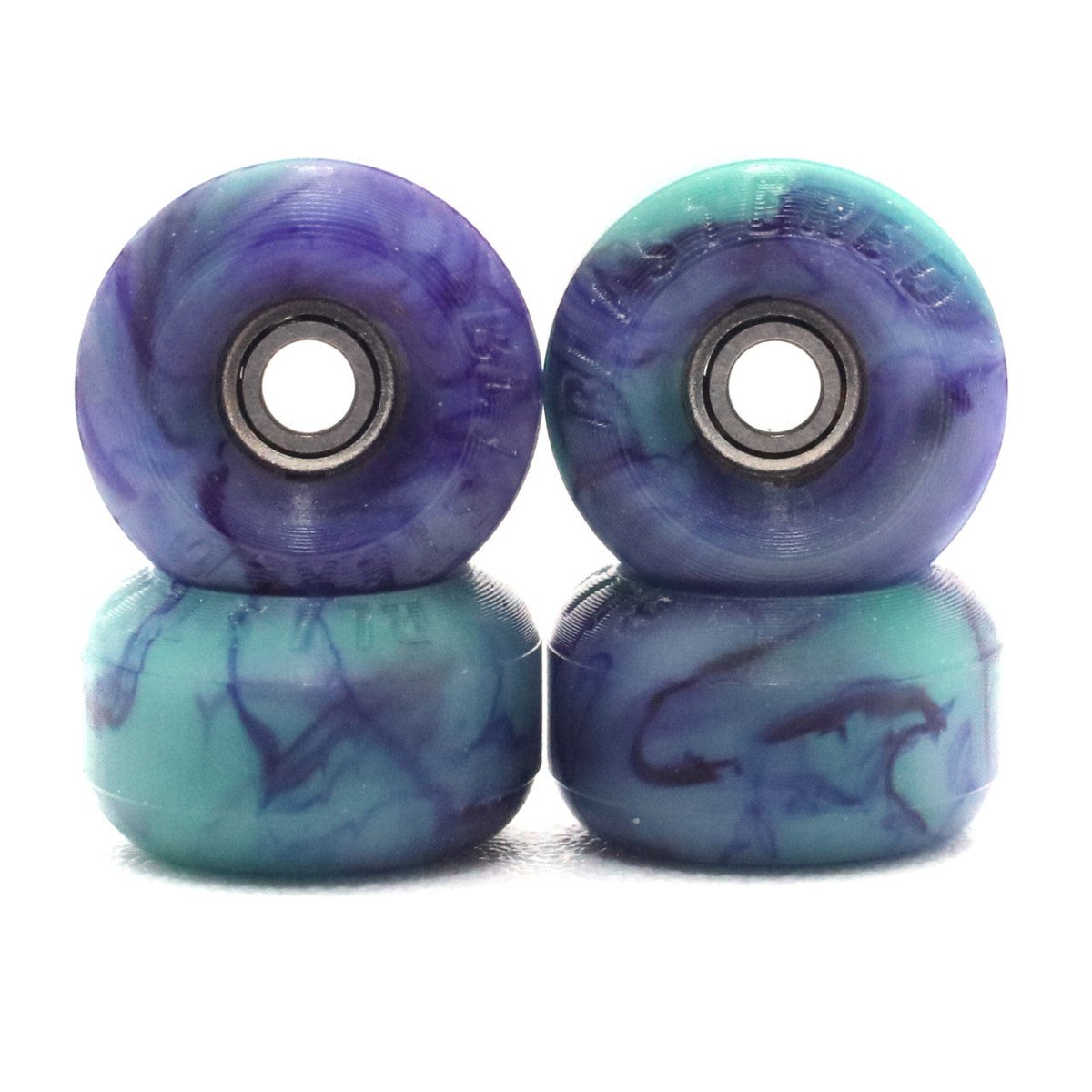 Blistered Wheels - Classic - Purple w/ Some Green Swirl - Fingerboard - FB Wheels