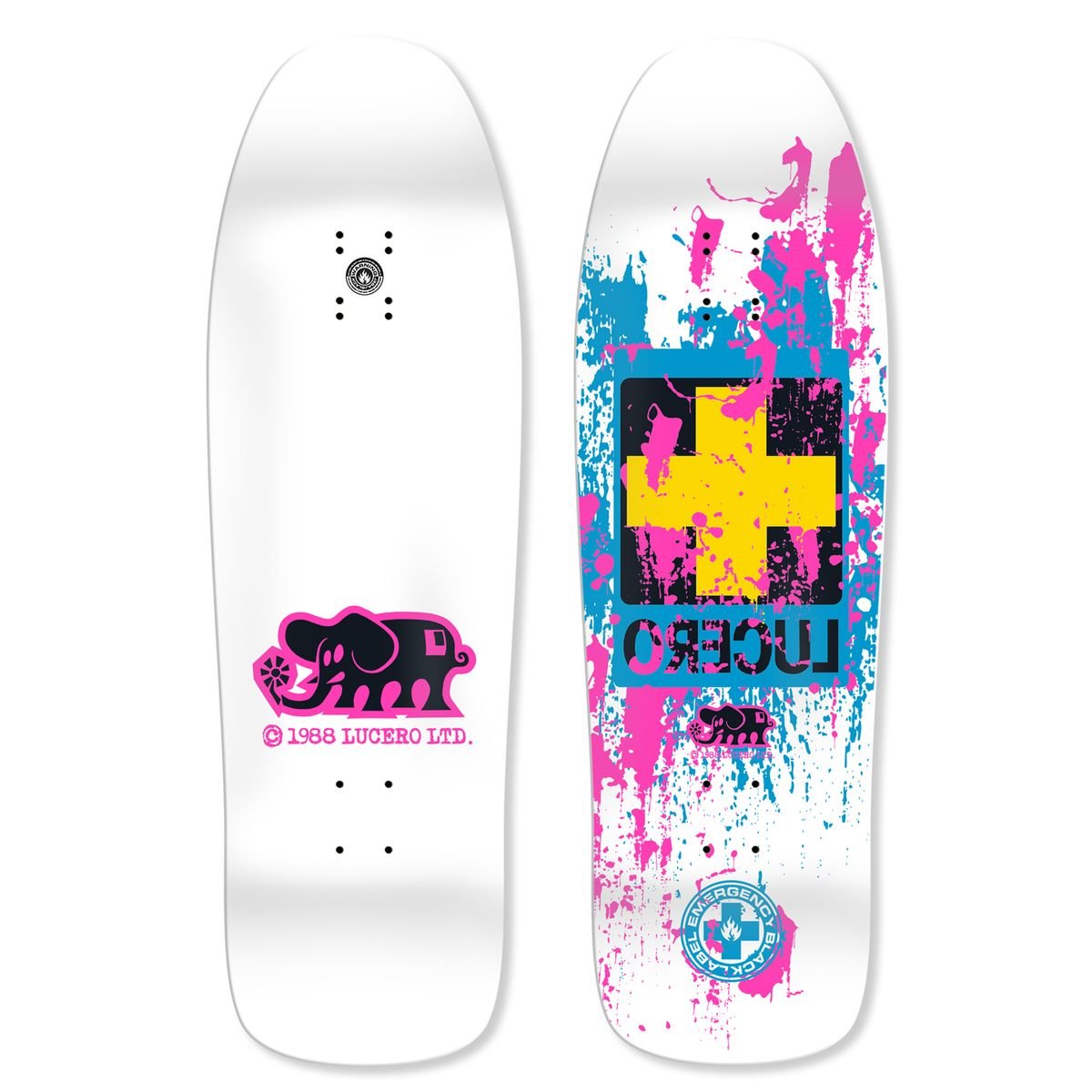 BLL John Lucero "Splatter Cross" Deck 9.88" WB 14.5 - 15" - Skateboard - Decks