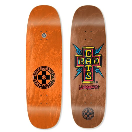 BLL "RADCATS" Tugboat Shape Deck 9.5" Wb 14.5" - Skateboard - Decks
