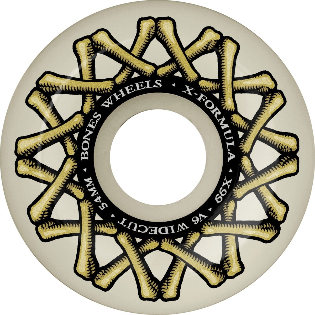 Bones X - Formula 99a 54 V6 XF Widecut - Skateboard - Wheels