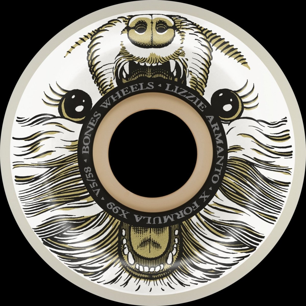 Bones X - Formula Armanto Alma Mutter 99a 58 v5 Side - Cut - Skateboard - Wheels