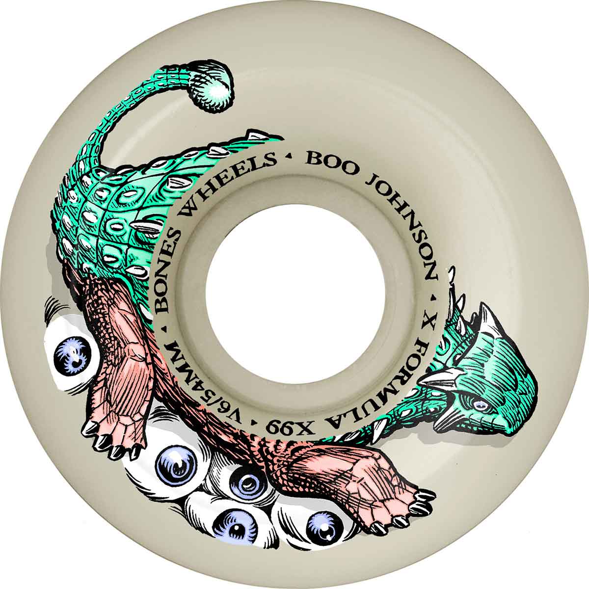 Bones X - Formula Boo Dino - Sortas 99a 56 v6 Widecut - Skateboard - Wheels