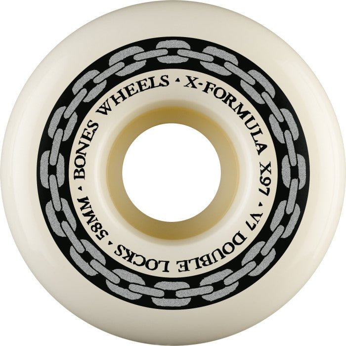 Bones X - Formula Double Locks 97a 58mm XF V7 Skateboard Wheels 4PK - Skateboard - Wheels