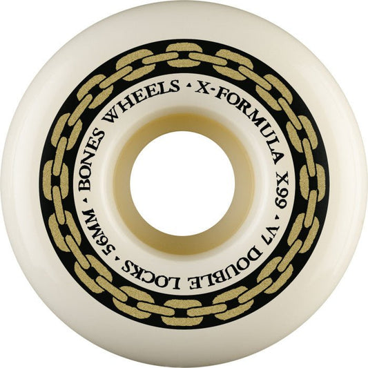 Bones X - Formula Double Locks 99a 56mm XF V7 Skateboard Wheels 4PK - Skateboard - Wheels