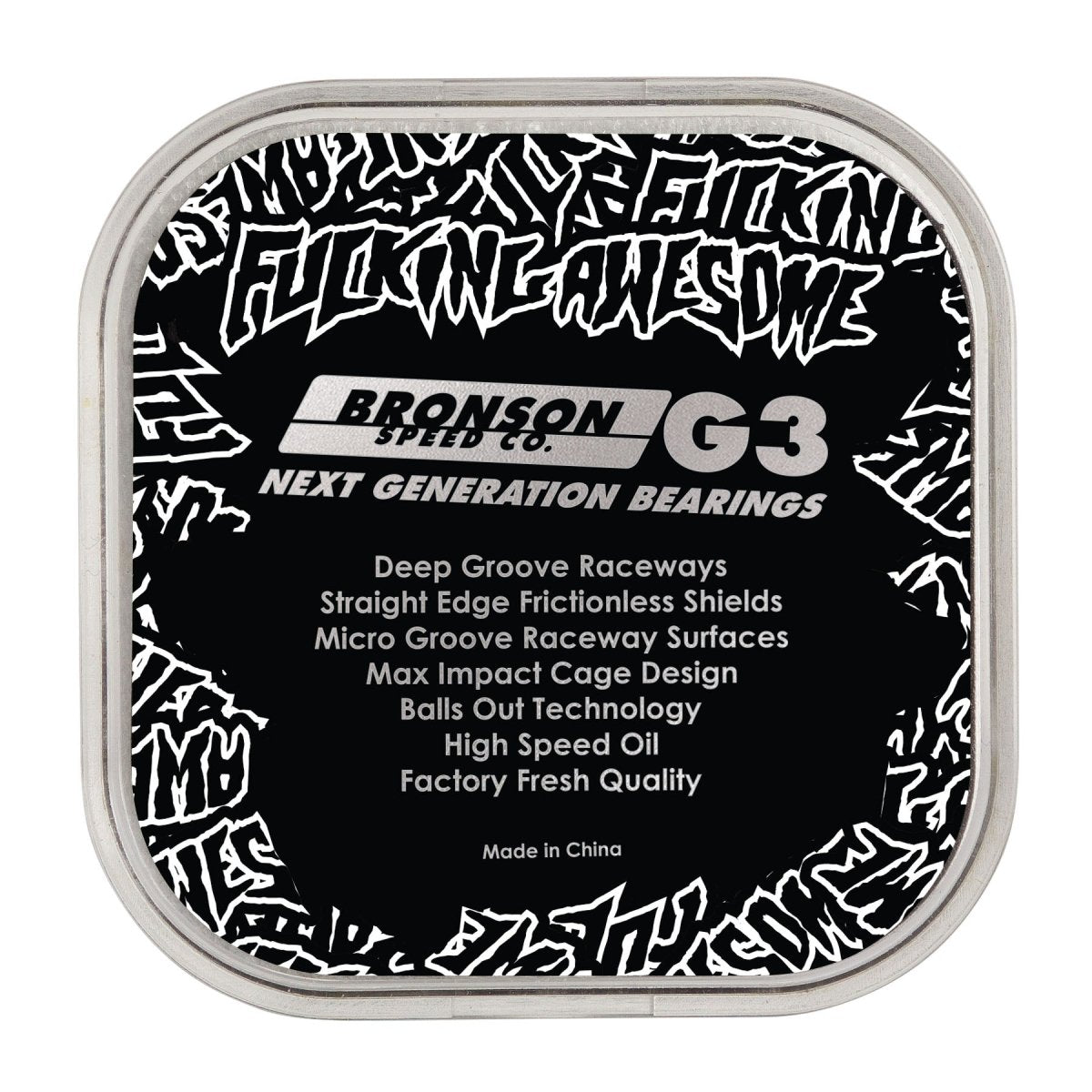 Bronson G3 Fucking Awesome Skateboard Bearings - Skateboard - Bearings